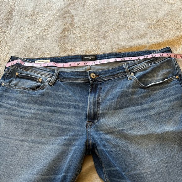 Jack & Jones Blue Denim Jeans Size 44/32 - Picture 6 of 9